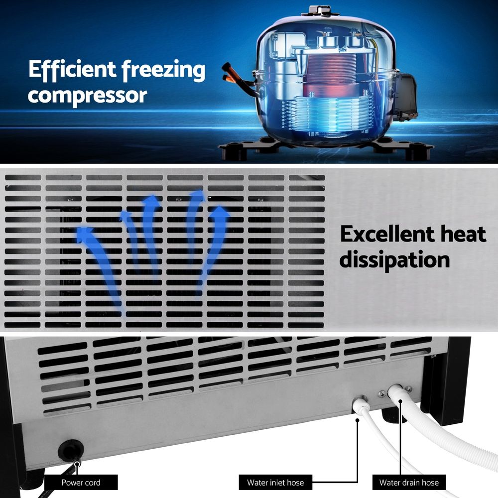 Devanti 45kg Ice Maker Commercial Machine