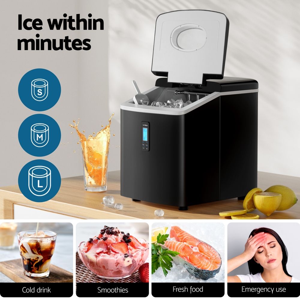 Devanti 15kg Ice Maker Machine Black — product image 4