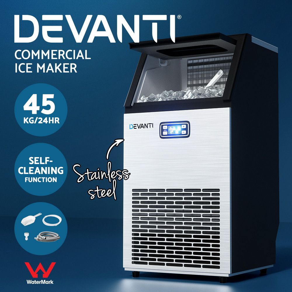 Devanti Commercial Ice Maker – Up to 45 kg/Day