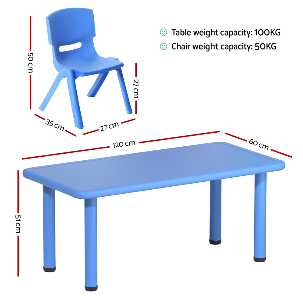 Keezi 9PCS Kids Table and Chairs Set Children Study Desk Furniture Plastic 8 Chairs — product image 2