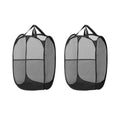 Artiss Folding Laundry Baskets – 2-Pack, Black