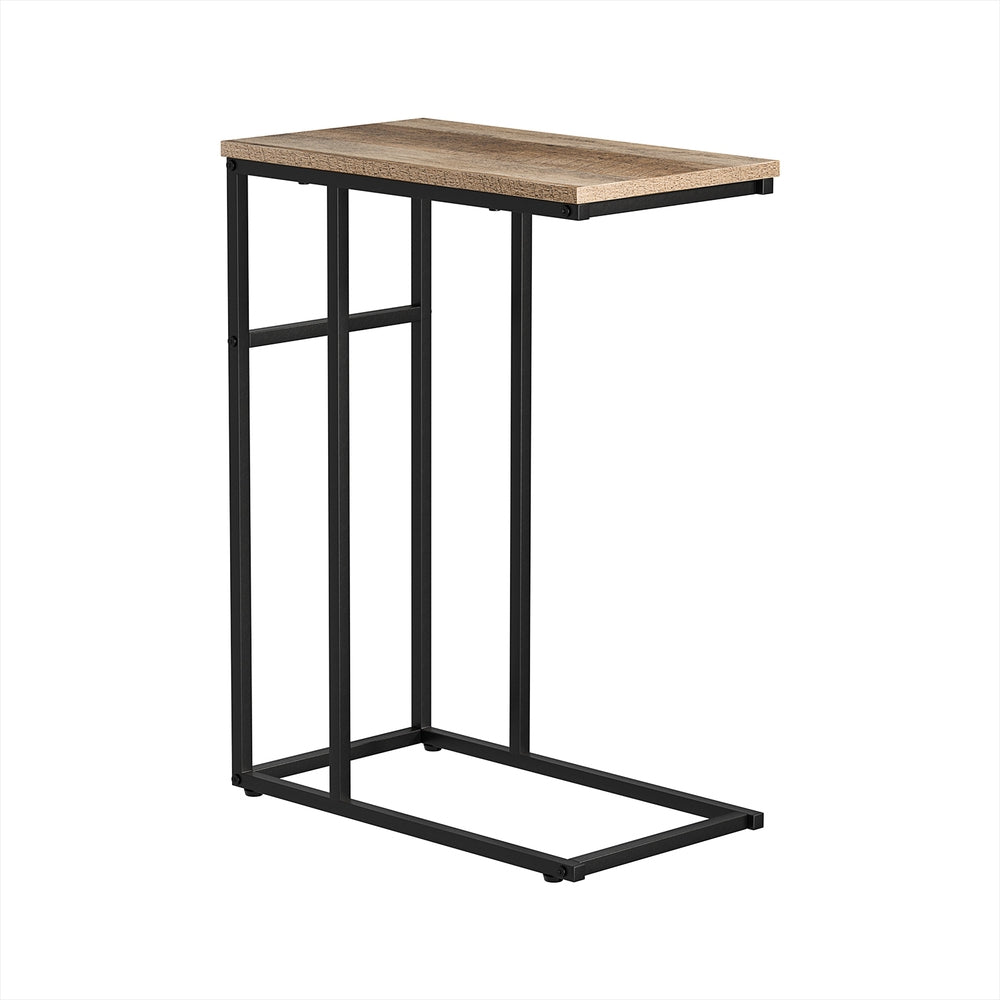 Artiss Anika C-Shaped Side Table – Walnut