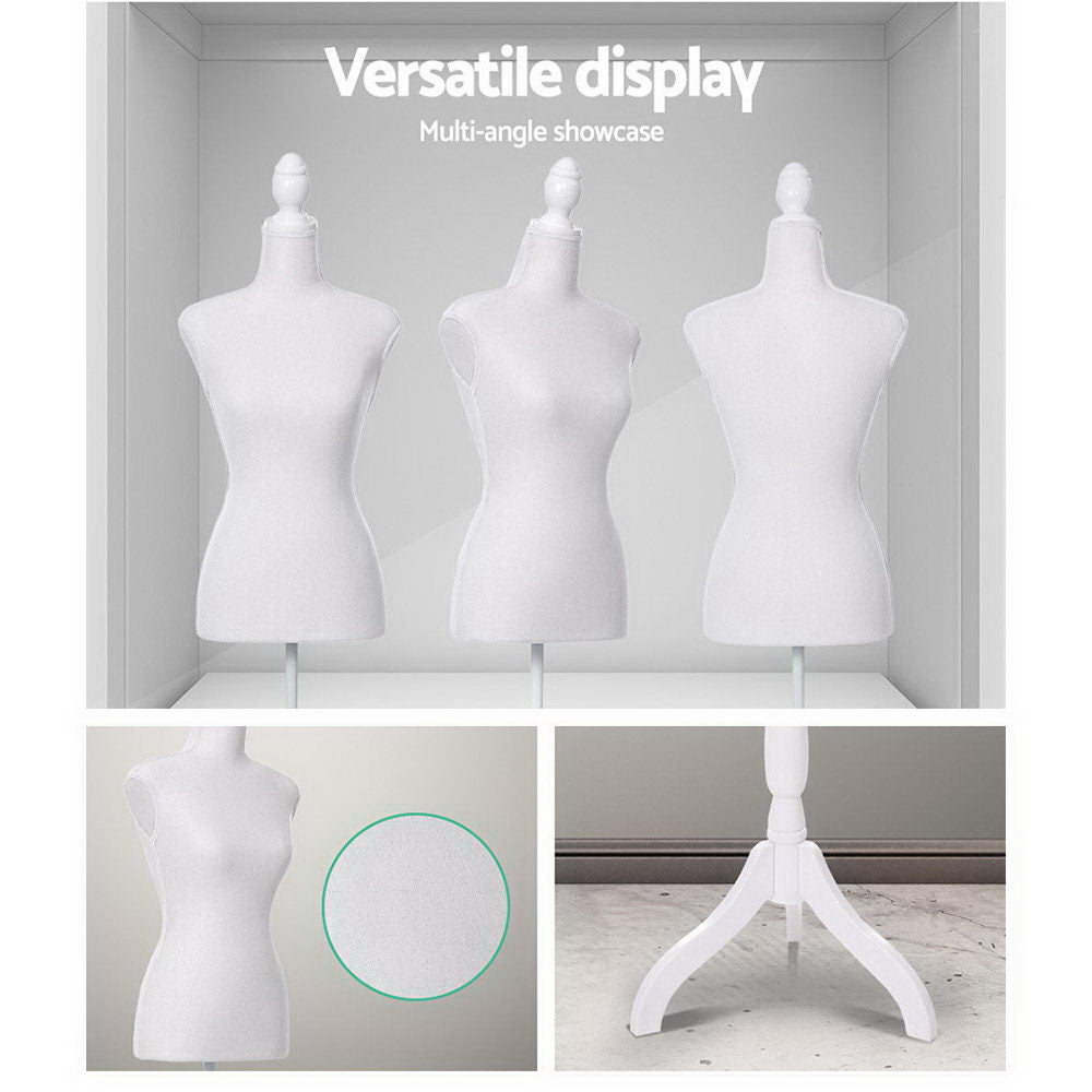 Female Mannequin 170cm Model Dressmaker Clothes Display Torso Tailor Wedding White — product photo 5