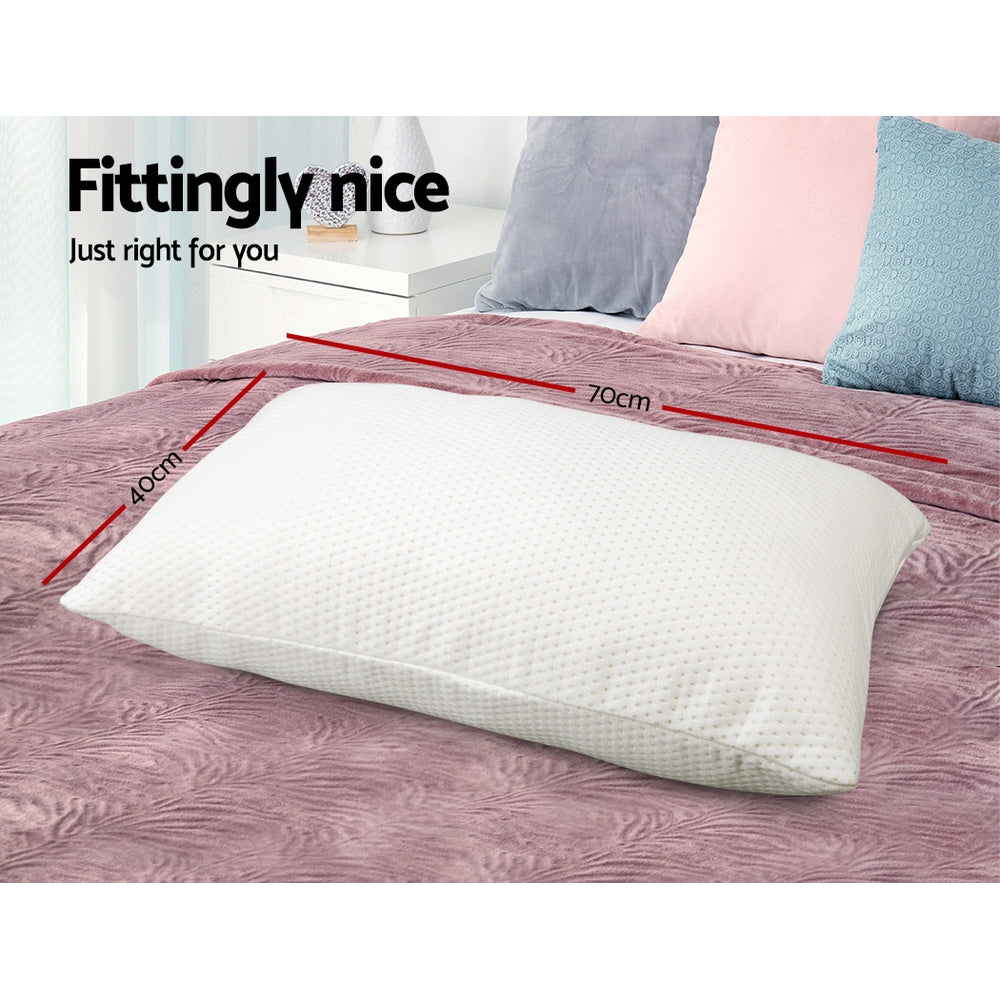 Giselle Bedding Shredded Memory Foam Pillows – 2-Pack – 19cm – supplier photo 2 of 8