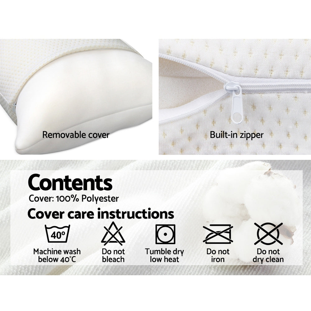 Giselle Bedding Shredded Memory Foam Pillows – 2-Pack – 13cm – supplier photo 5 of 7