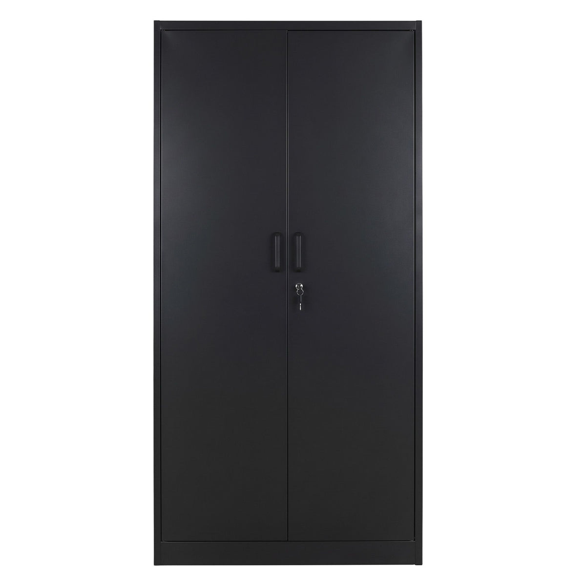 Artiss 185cm Metal Filing Cabinet Locker File Storage Cupboard Office Black