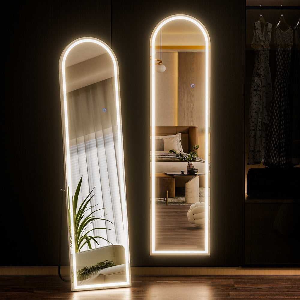 Embellir Arched Full-Length LED Floor or Wall Mirror – 160 × 40 cm — product image 7 of 7