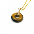 Peace Buckle Natural Tiger's Eye Necklace