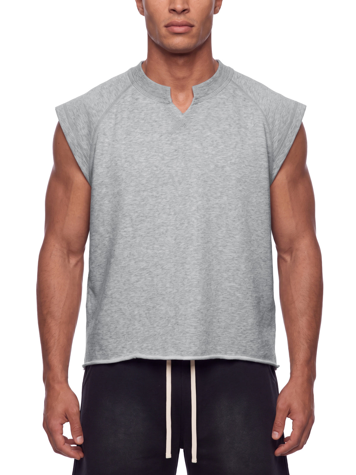 Men’s Boxy Raw Hem Tank Top 3