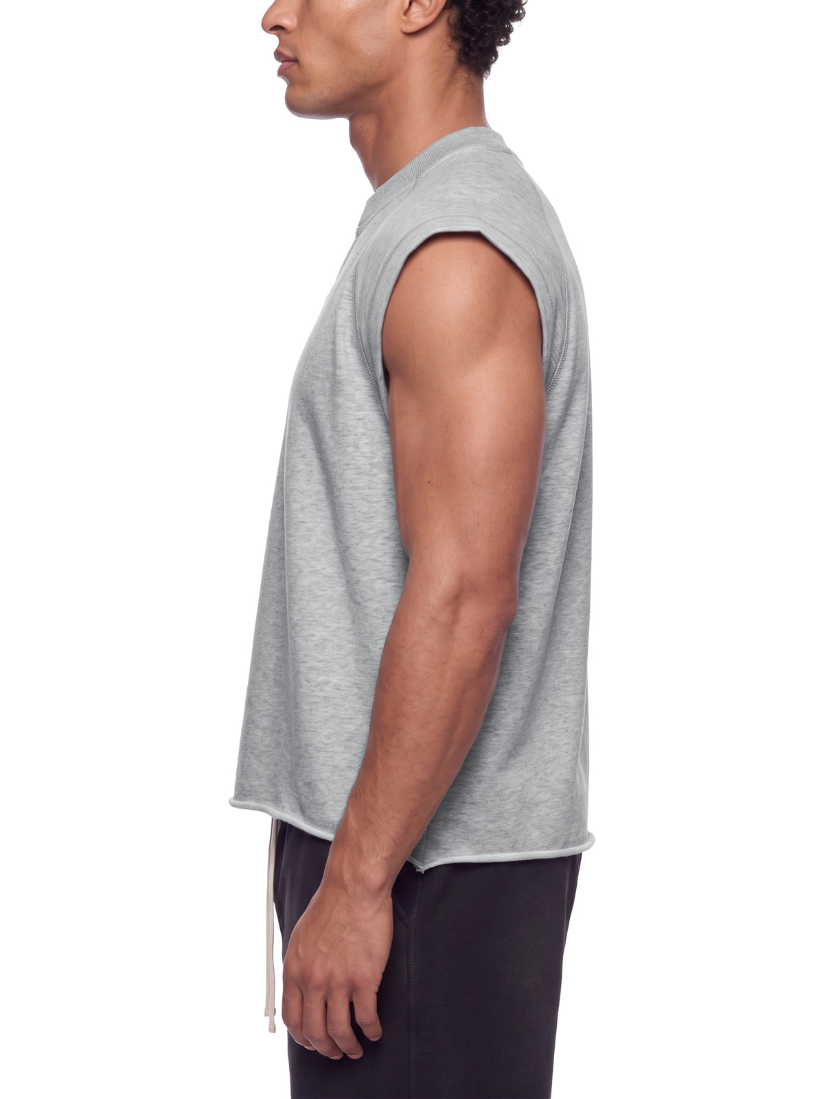 Men’s Boxy Raw Hem Tank Top 4