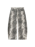 Men's Snake Print Barrel Leg Pants 14