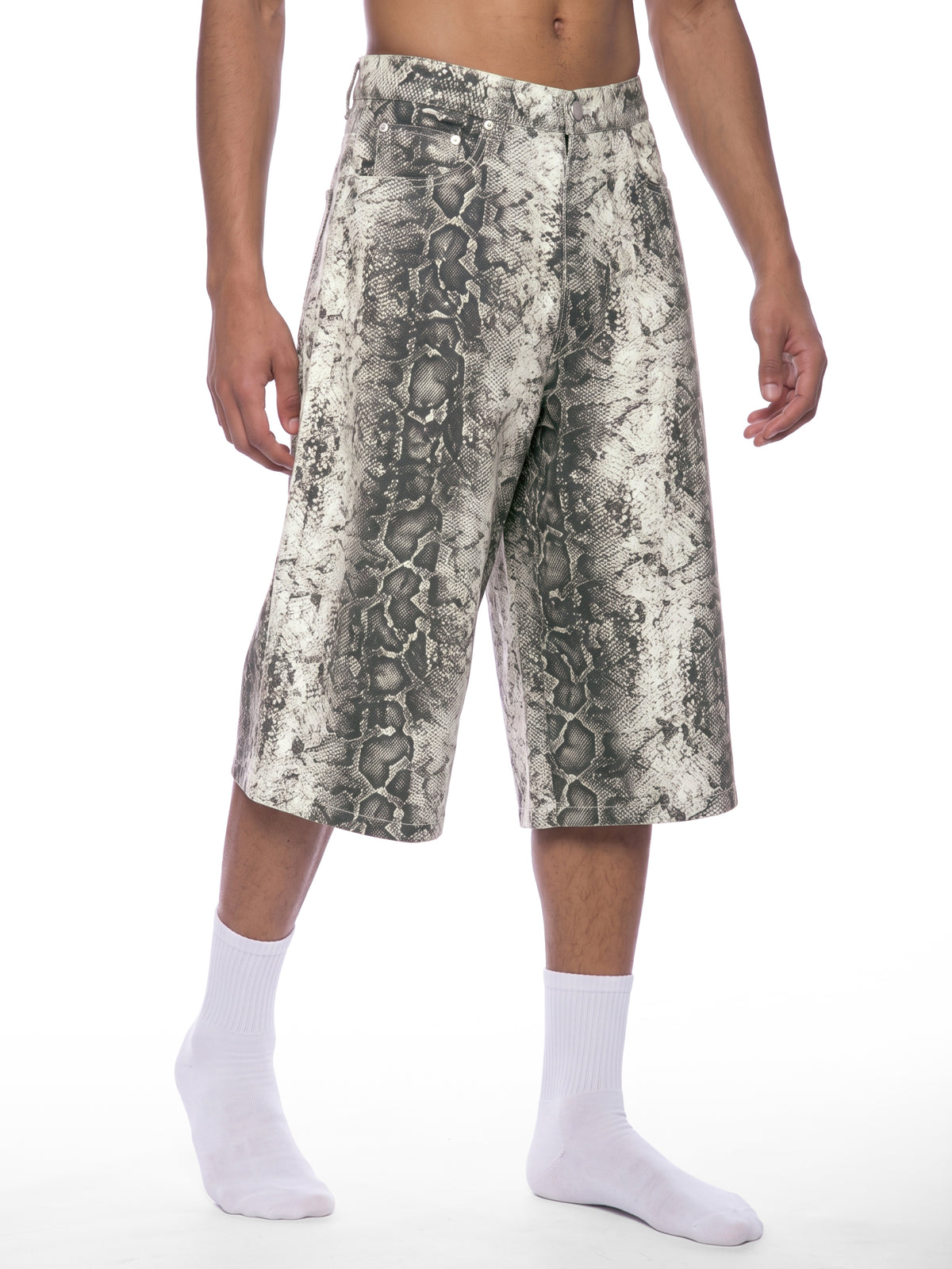 Men's Snake Print Shorts 5
