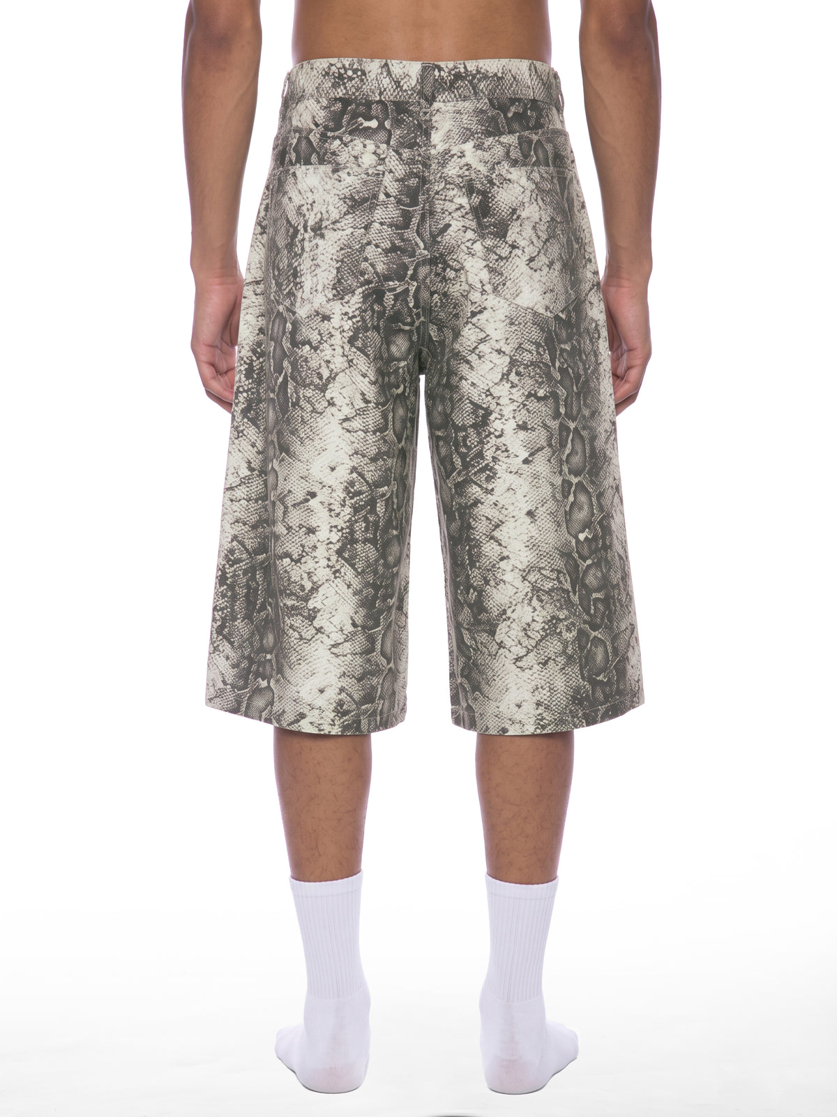 Men's Snake Print Shorts 6