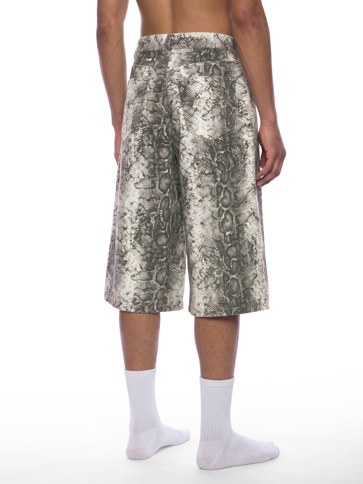 Men's Snake Print Shorts 7