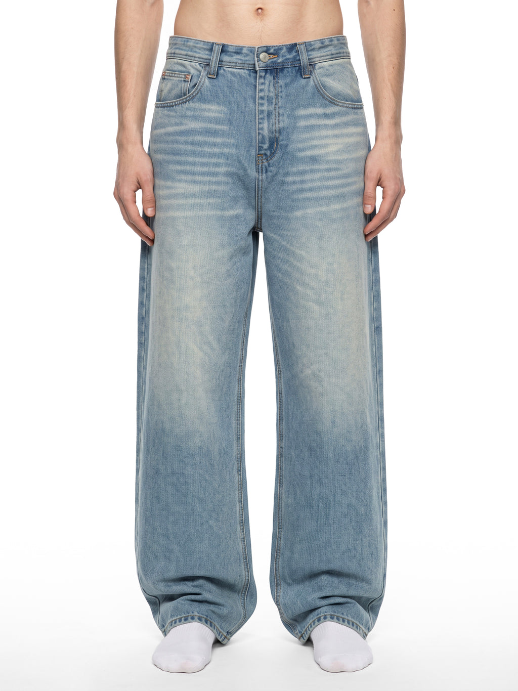 Men’s Vintage Wash Denim Jeans 3