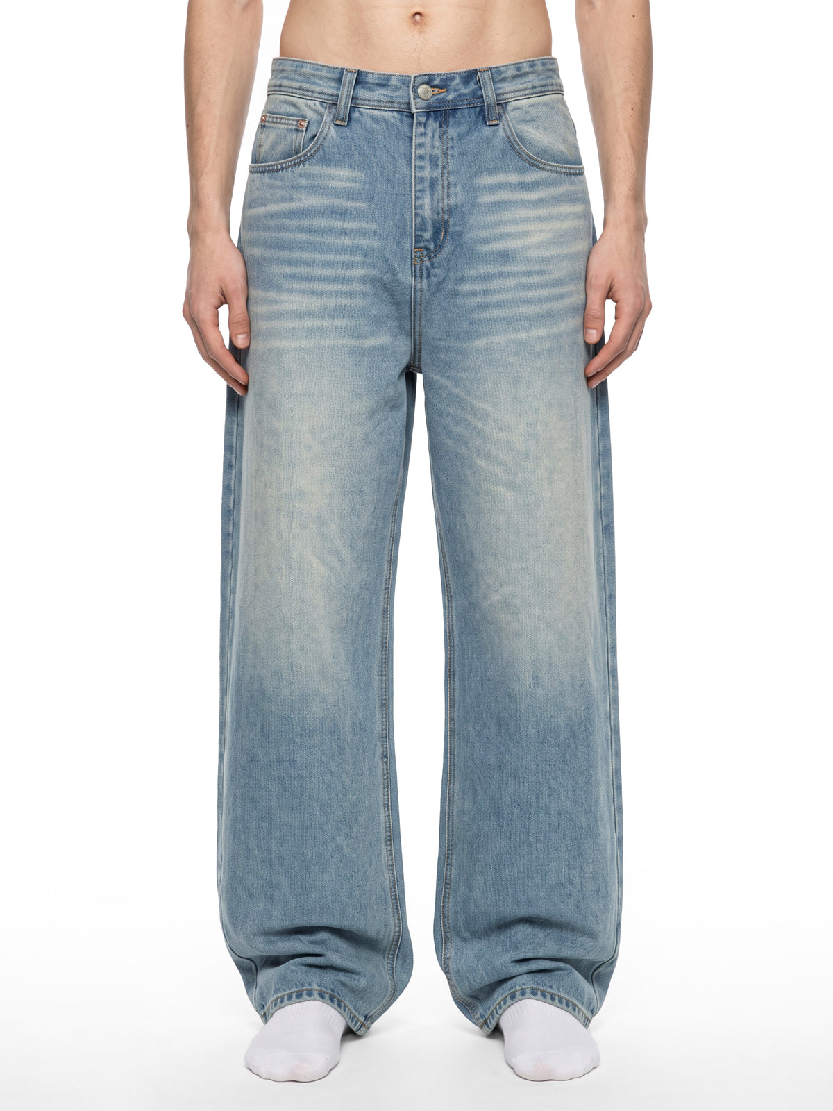 Men’s Vintage Wash Denim Jeans 3