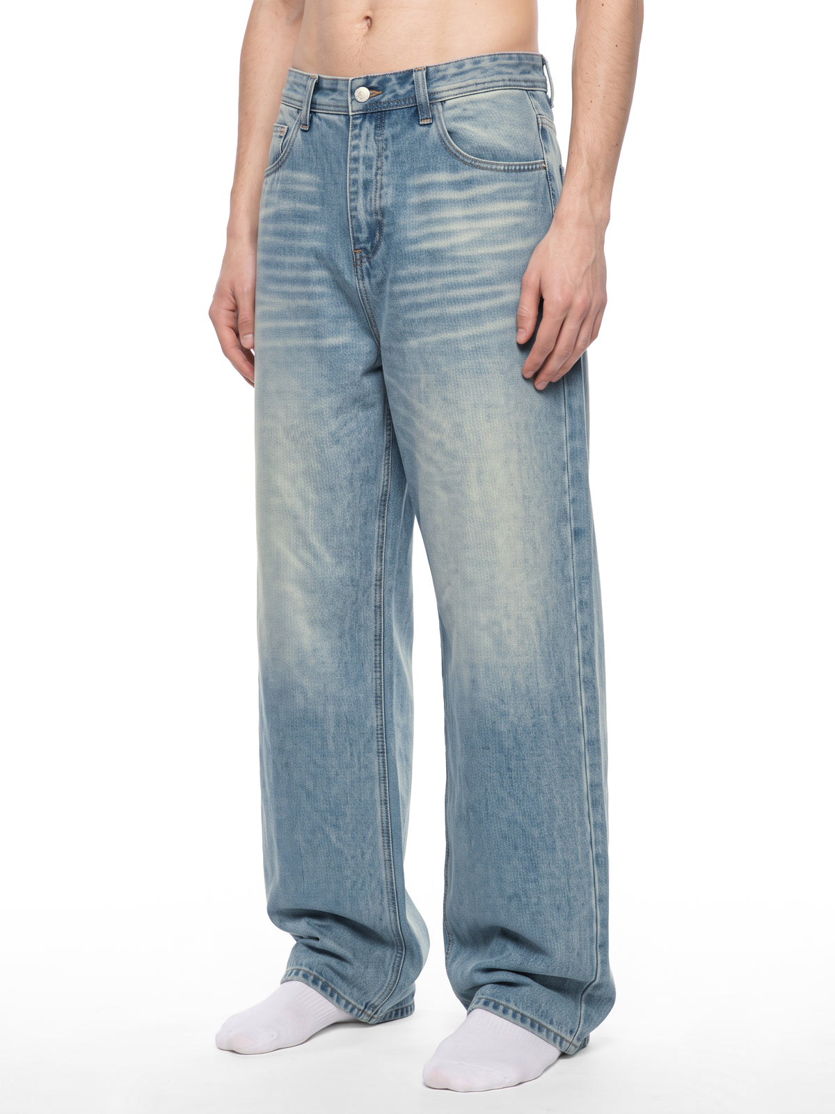 Men’s Vintage Wash Denim Jeans 7