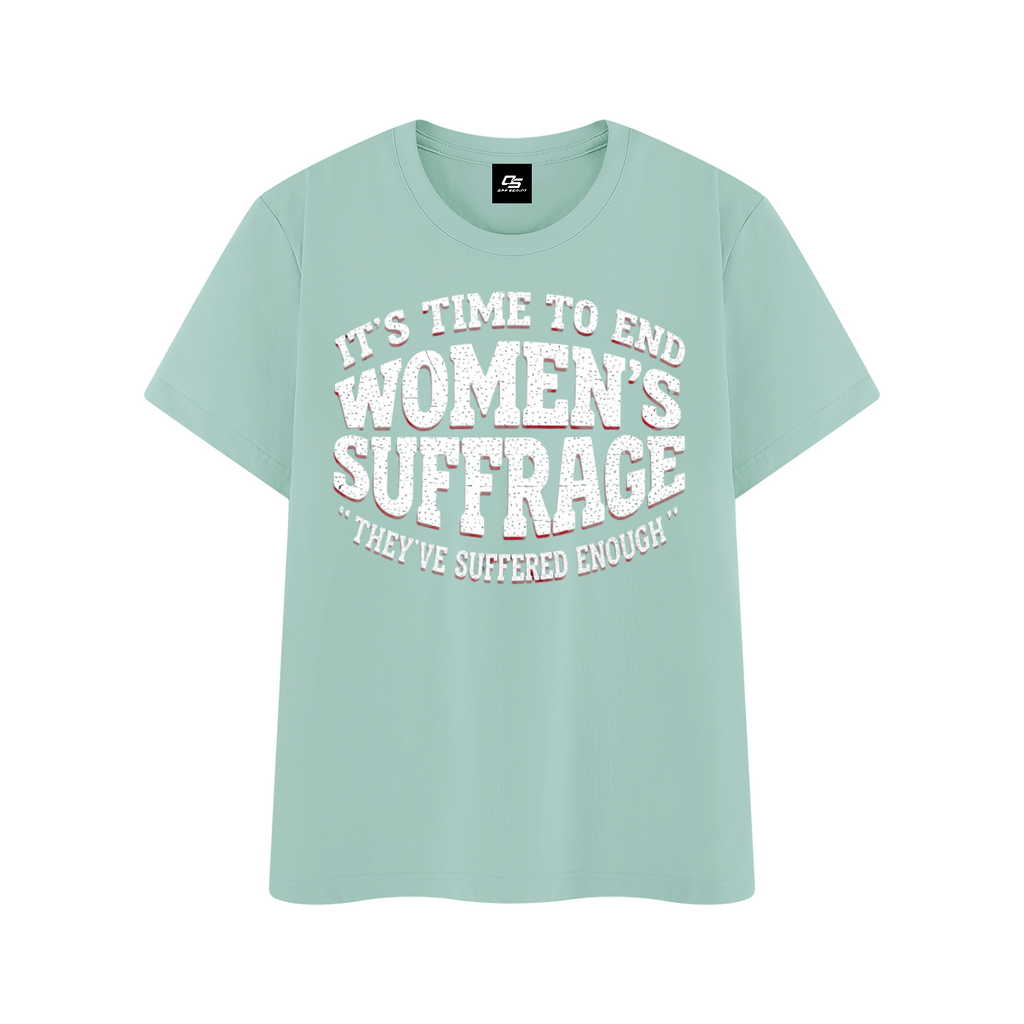 Unisex Regular Fit Crewneck T-Shirt – Mint Green front 3D mockup