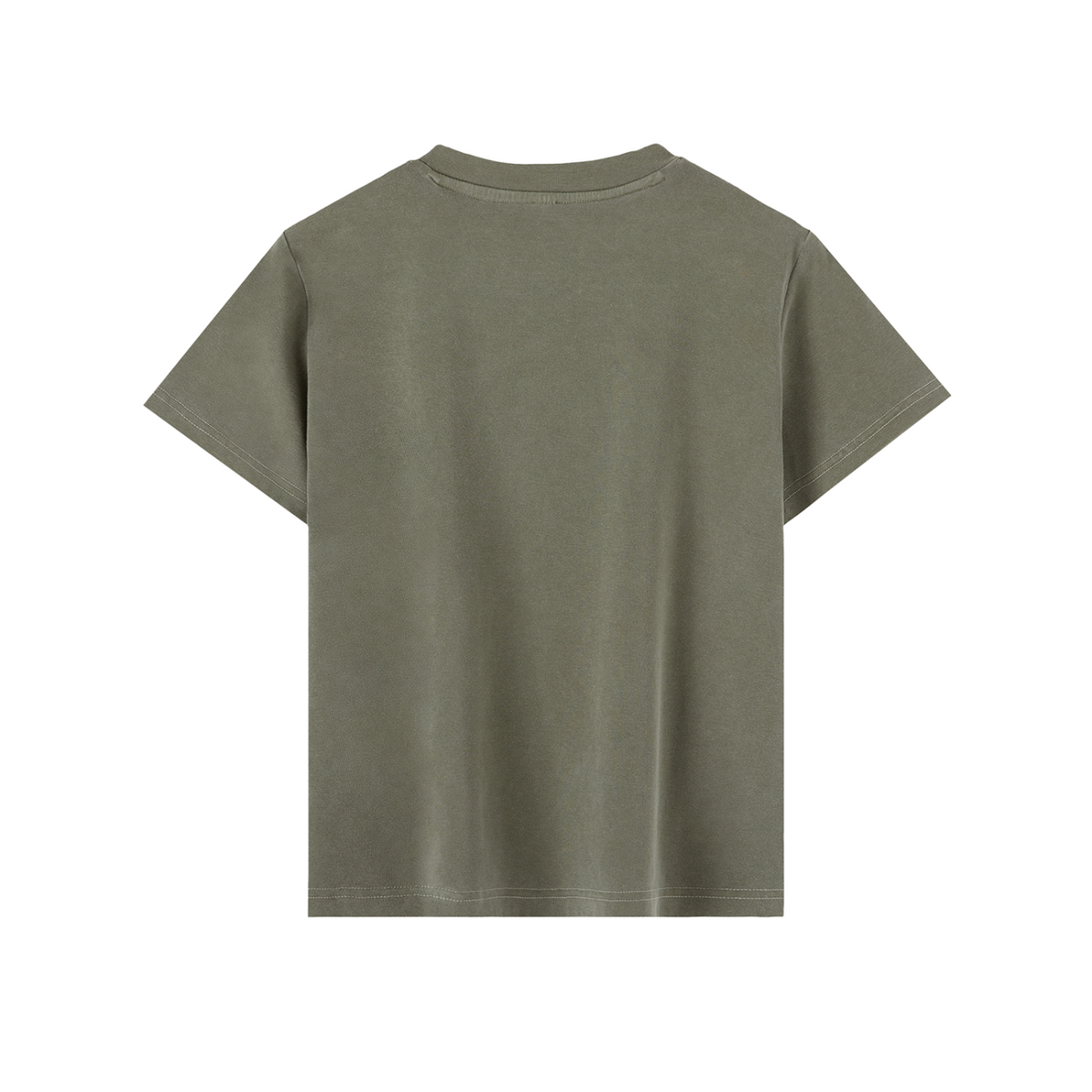 Off Script Christmas Women's Graphic T-Shirt – Army Green back mockup