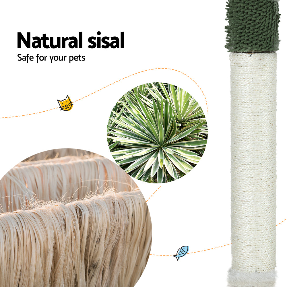 i.Pet Cat Tree 78cm Scratching Post Tower Scratcher Wood Condo House Bed Toys Green — product image 5 of 7