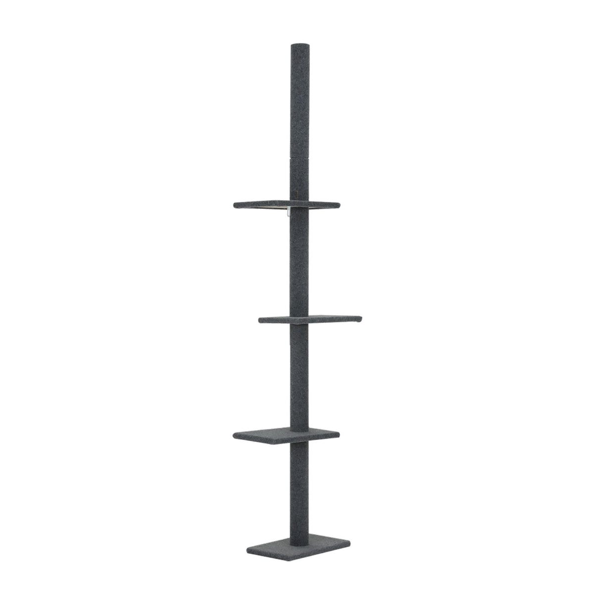 i.Pet Cat Tree 290cm Tower Scratching Post Scratcher Floor to Ceiling Cats Bed Grey — product image 3 of 8