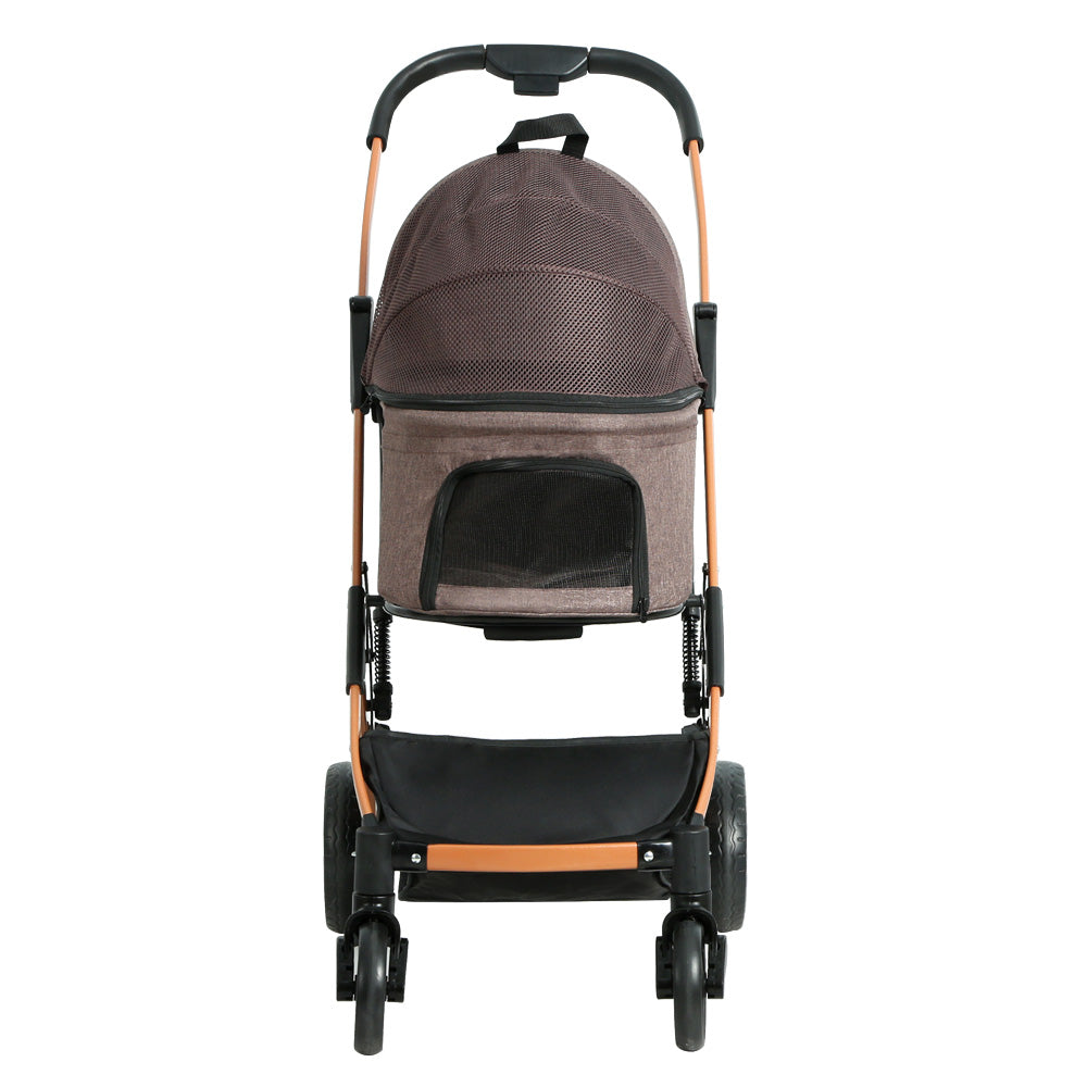 i.Pet Pet Stroller Dog Pram Large Cat Carrier Travel Foldable 4 Wheels Pushchair Double — product image 4 of 8