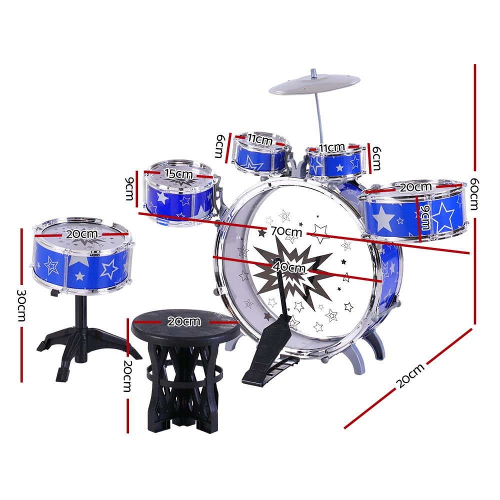 Keezi 11 Piece Kids Drum Set — product image 2