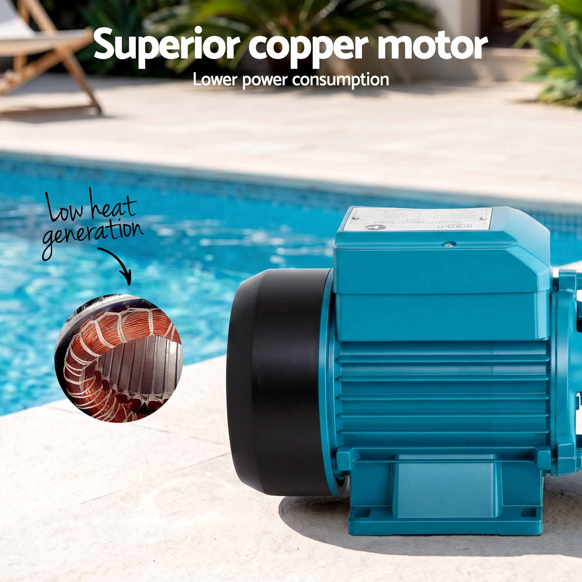 Giantz Peripheral Water Pump Auto Controller Booster Garden Irrigation 0.5HP — product photo 7 of 12