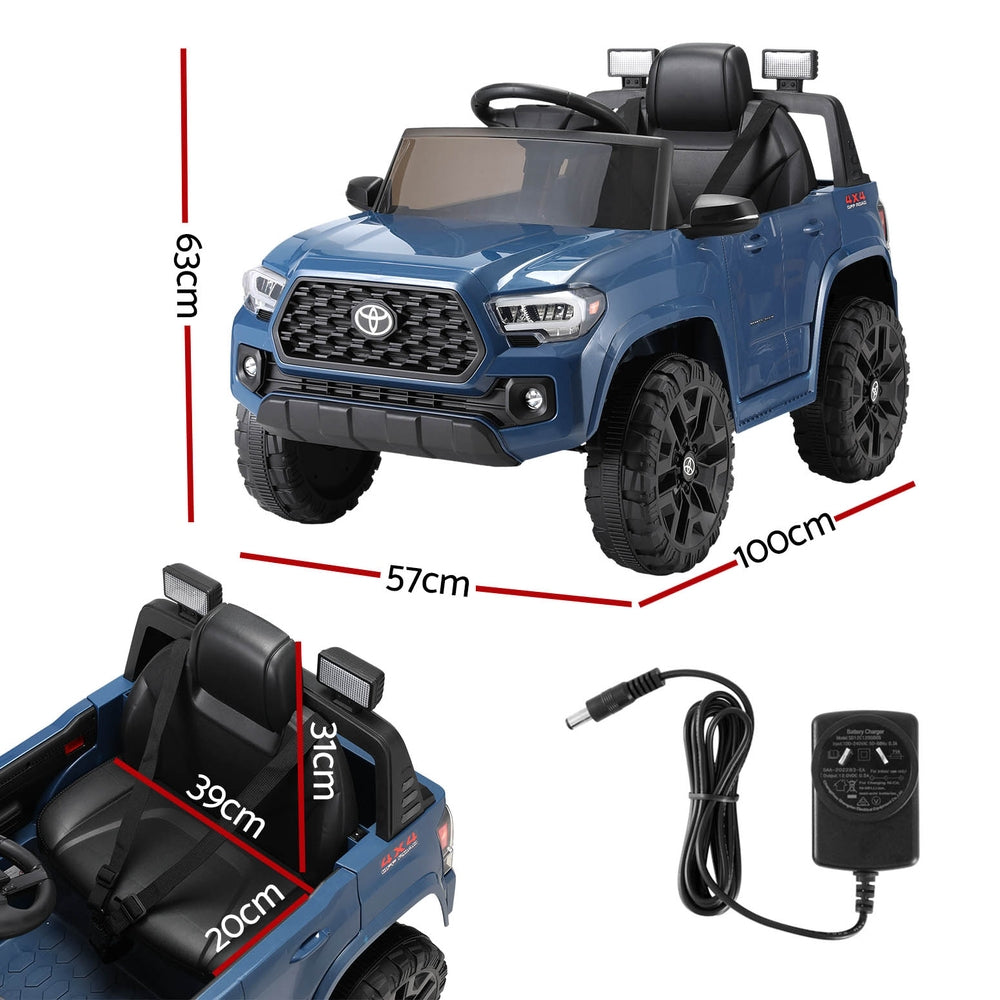 Kids Electric Ride On Car Toyota Tacoma Off Road Jeep Toy Cars Remote 12V Blue — product image 2