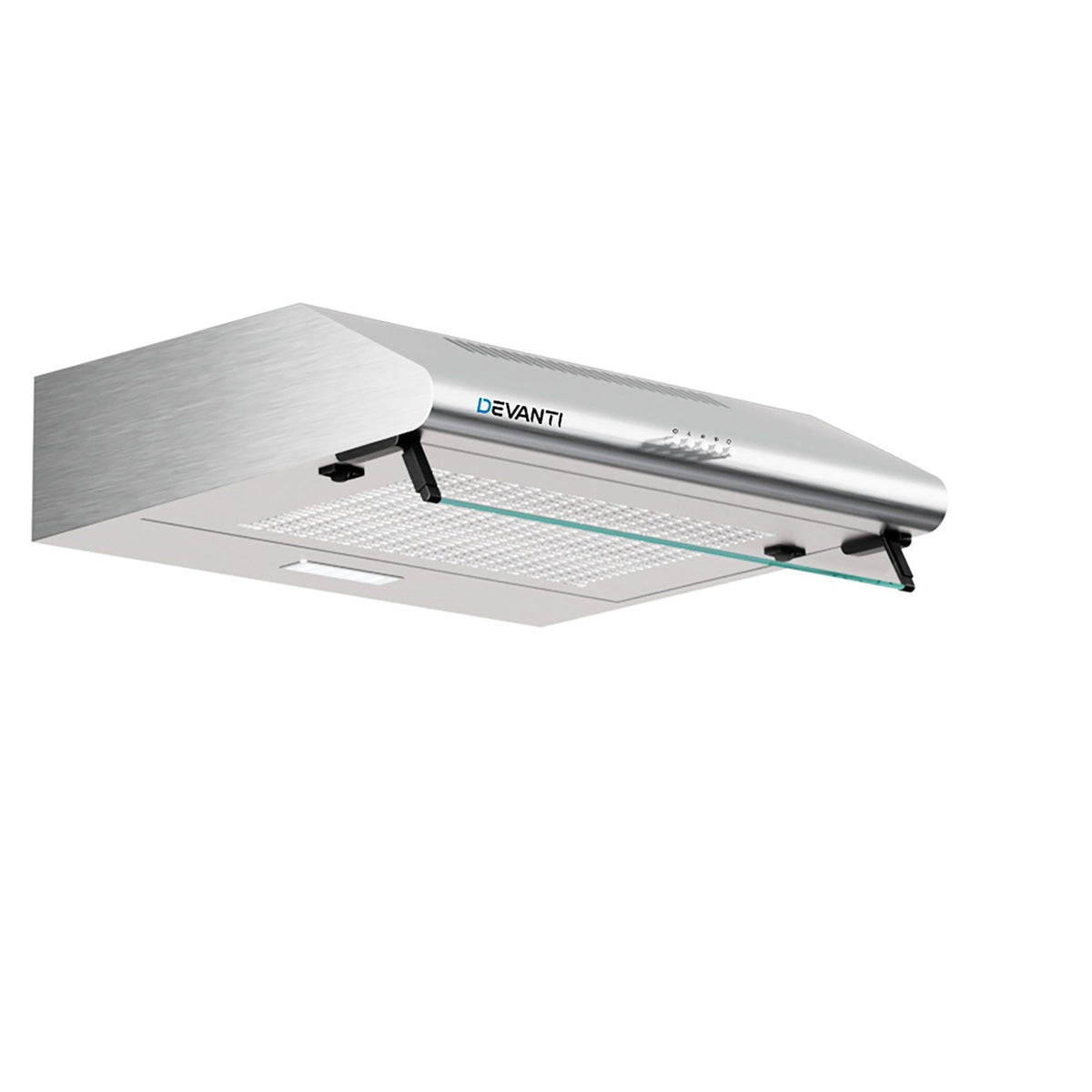 Devanti 60 cm Stainless Steel Rangehood with Glass Visor and LED