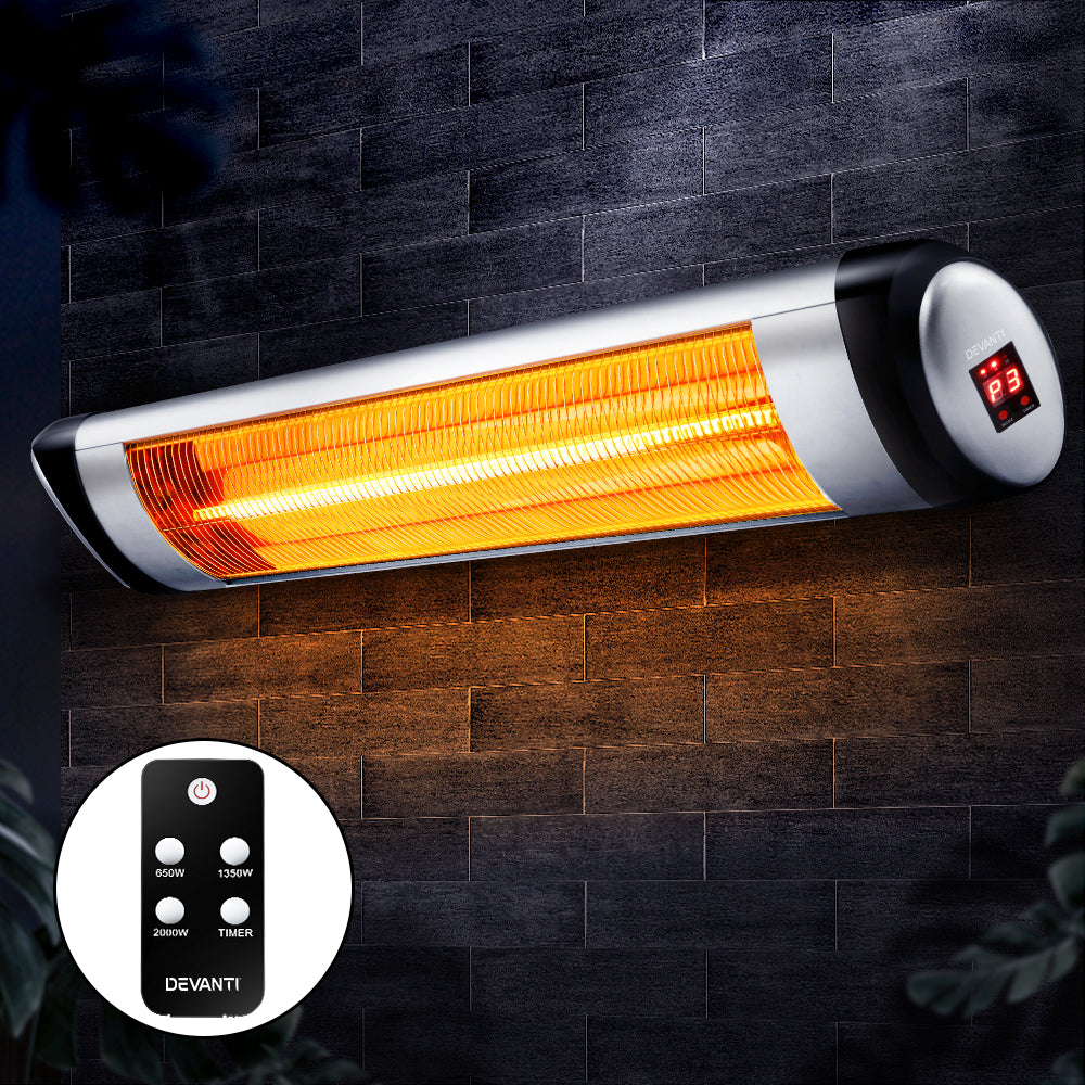 Devanti 2000W Infrared Radiant Heater – RHP-2000R-SI — product image 7