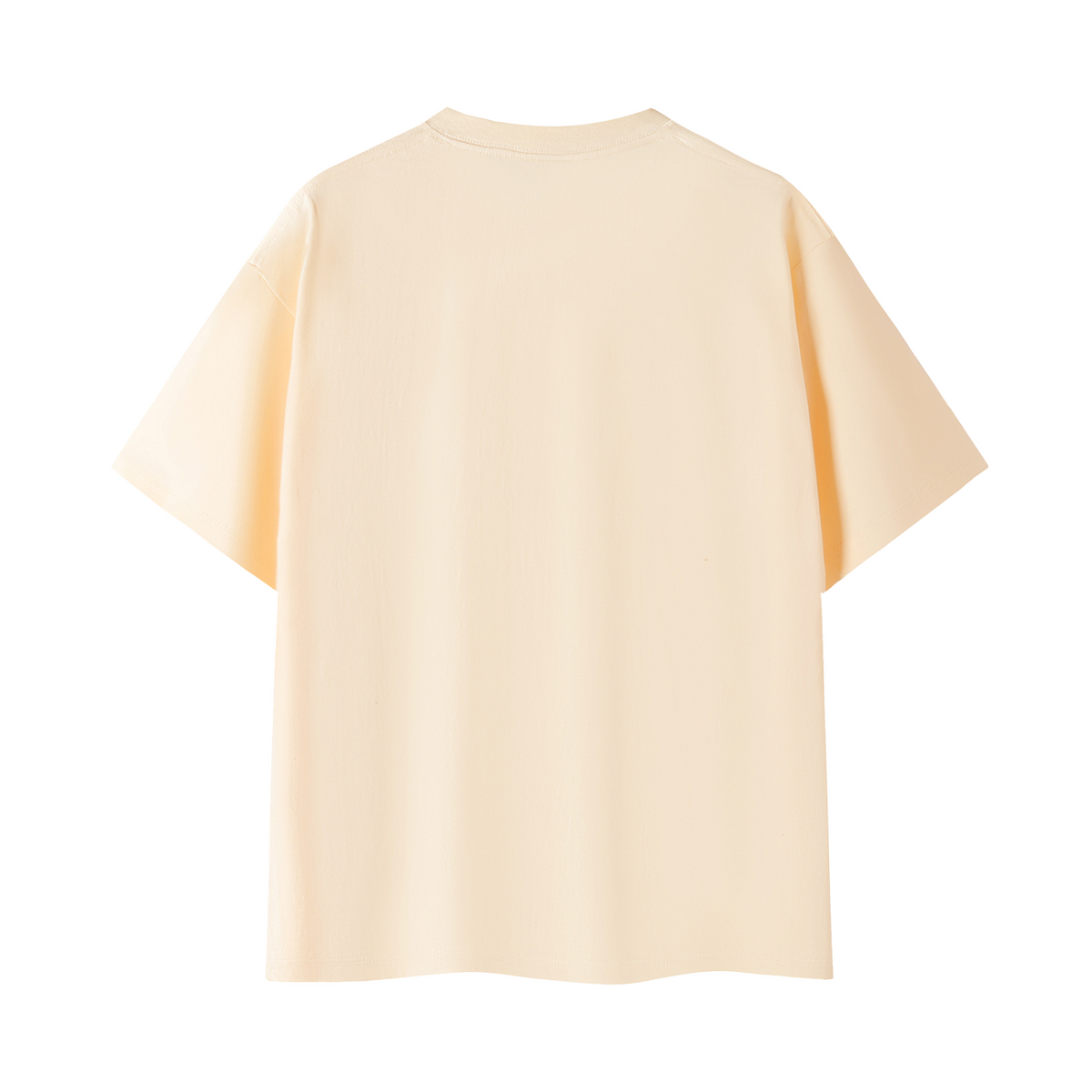 Zombies Ahead Essential Cotton T-Shirt - Apricot - back mockup