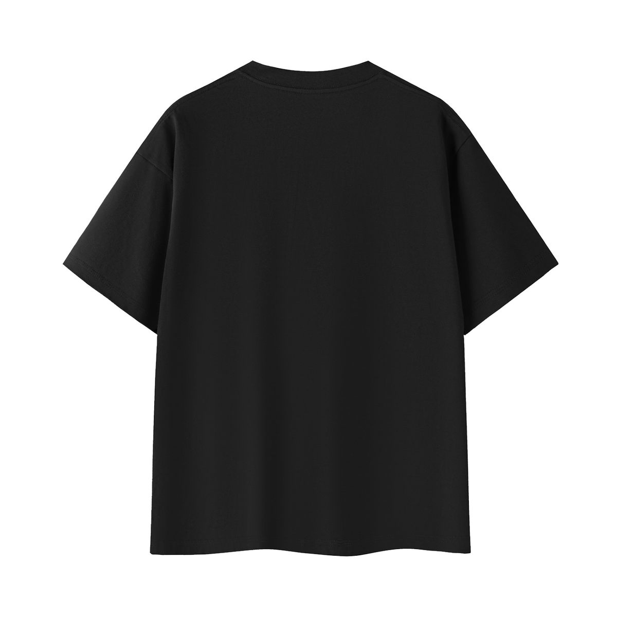 Zombies Ahead Essential Cotton T-Shirt - Black - back mockup