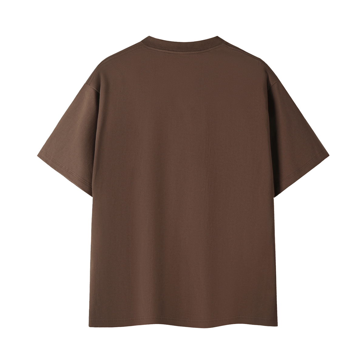 Zombies Ahead Essential Cotton T-Shirt - Coffee - back mockup