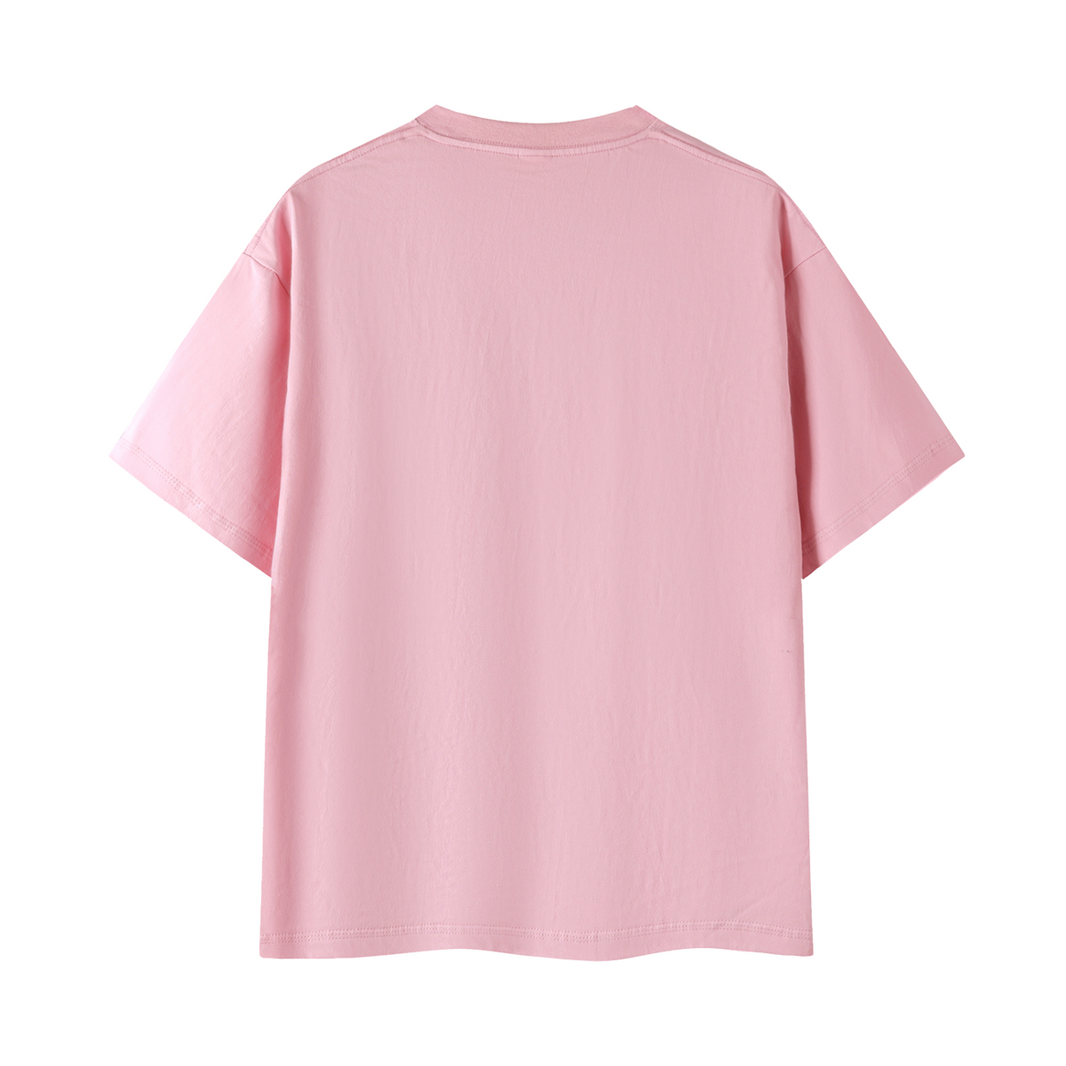 Zombies Ahead Essential Cotton T-Shirt - Pink - back mockup