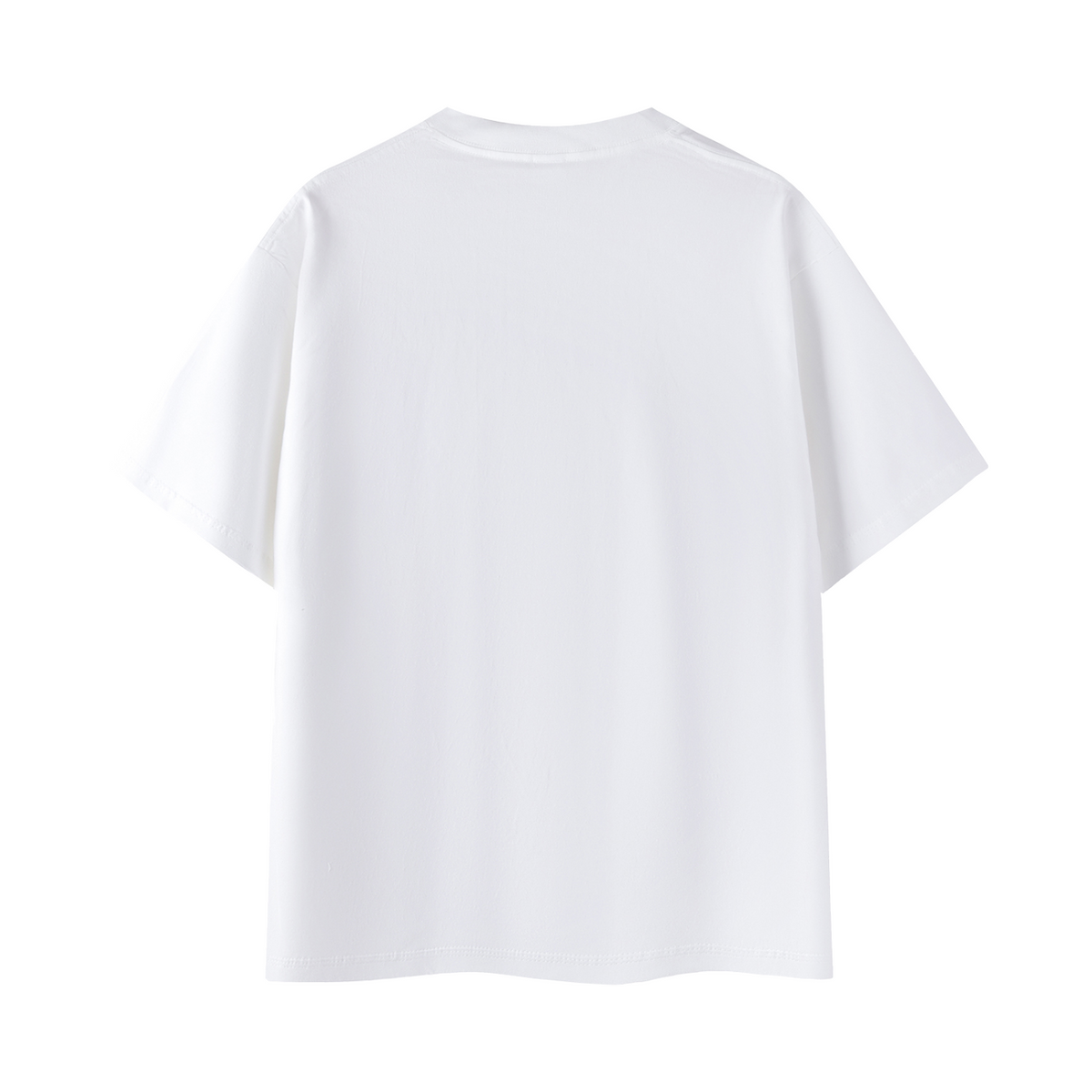 Zombies Ahead Essential Cotton T-Shirt - White - back mockup