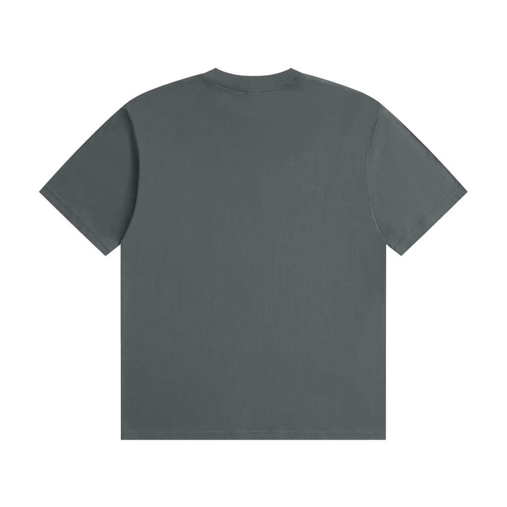 Honey Calm Down Unisex Graphic Cotton T-Shirt - Grey back view