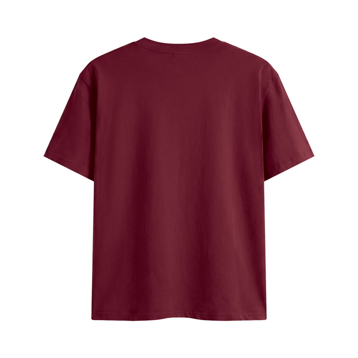 Honey Calm Down Unisex Graphic Cotton T-Shirt - Wine Red back 3D mockup