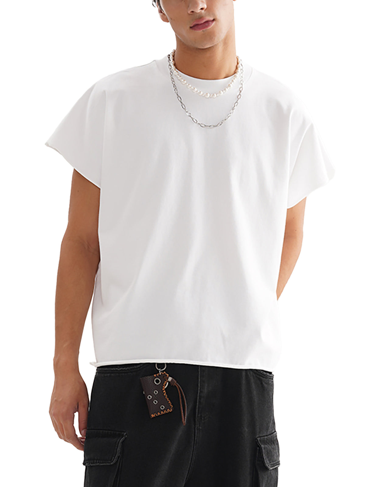 Raw Edge Boxy Non-Shrink T-Shirt gallery image 6