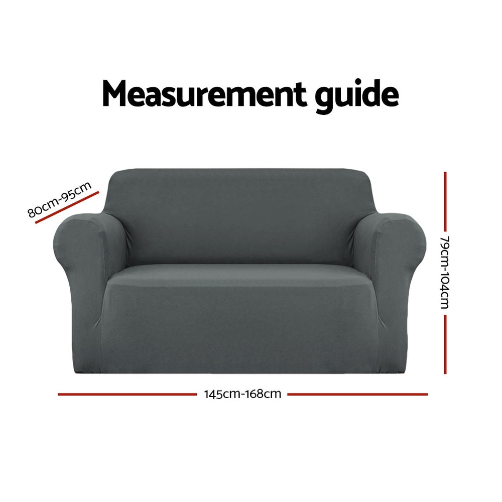 Artiss Stretch Sofa Cover – 2-Seater, Grey