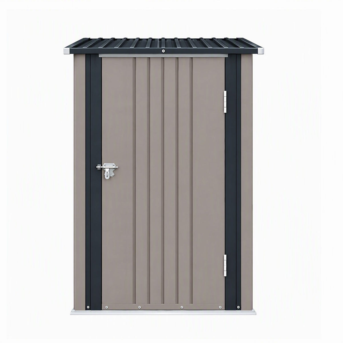 Giantz Garden Shed Outdoor Storage Metal Tool Shed Steel 99x104cm Brown — product image 4 of 9