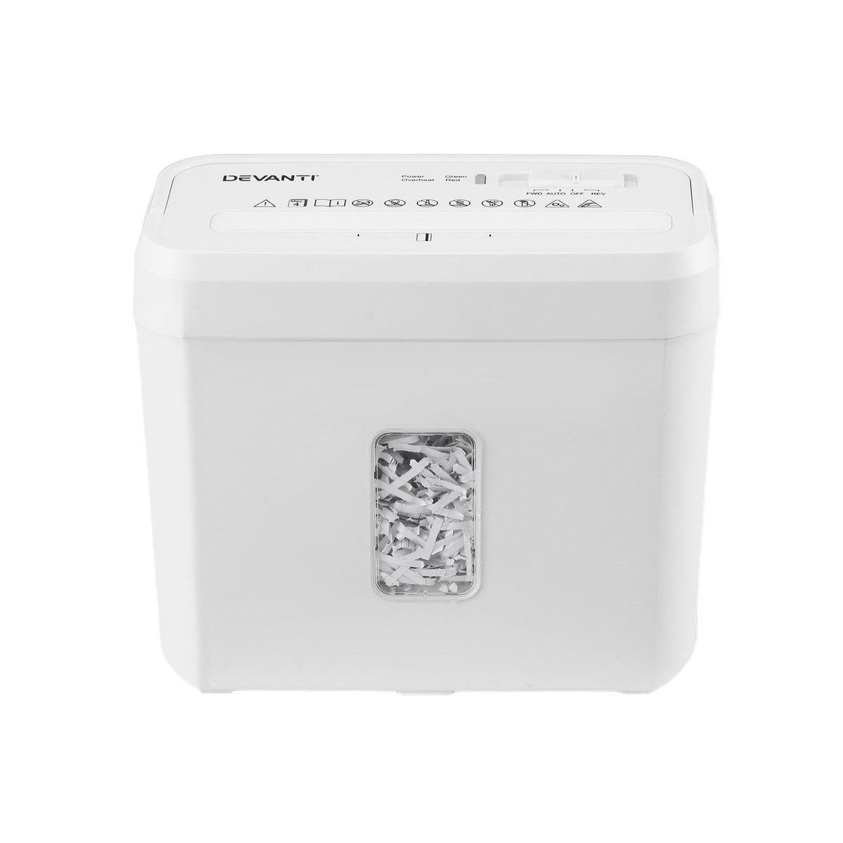 DEVANTI 8L Small Tabletop Paper Shredder 4 Sheet P4 Cross Cut Home Office — product photo 3