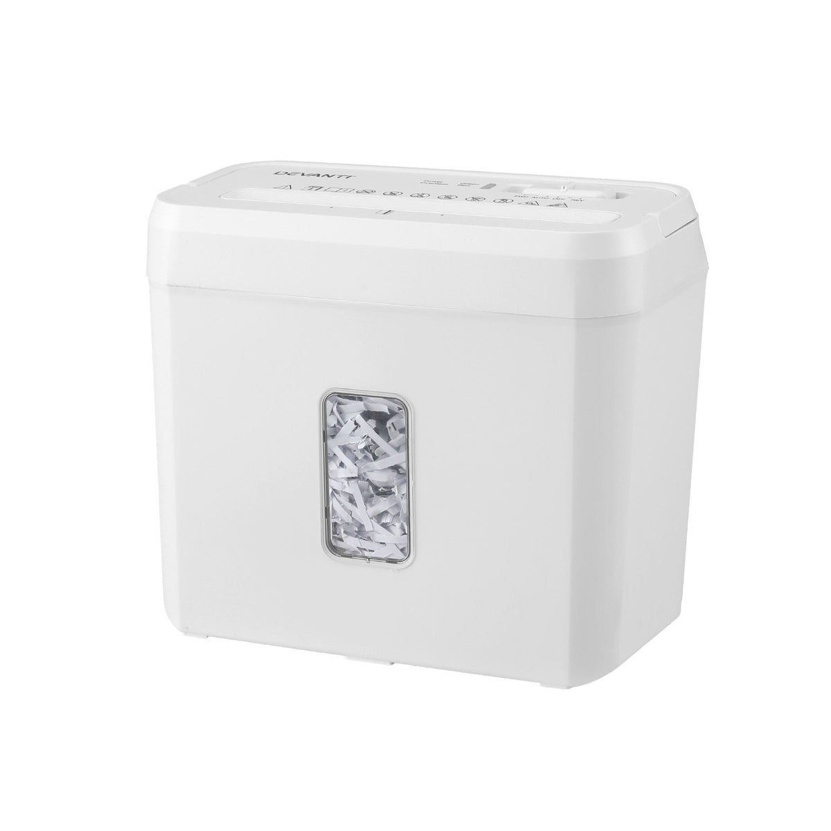 DEVANTI 8L Small Tabletop Paper Shredder 4 Sheet P4 Cross Cut Home Office — product photo 10