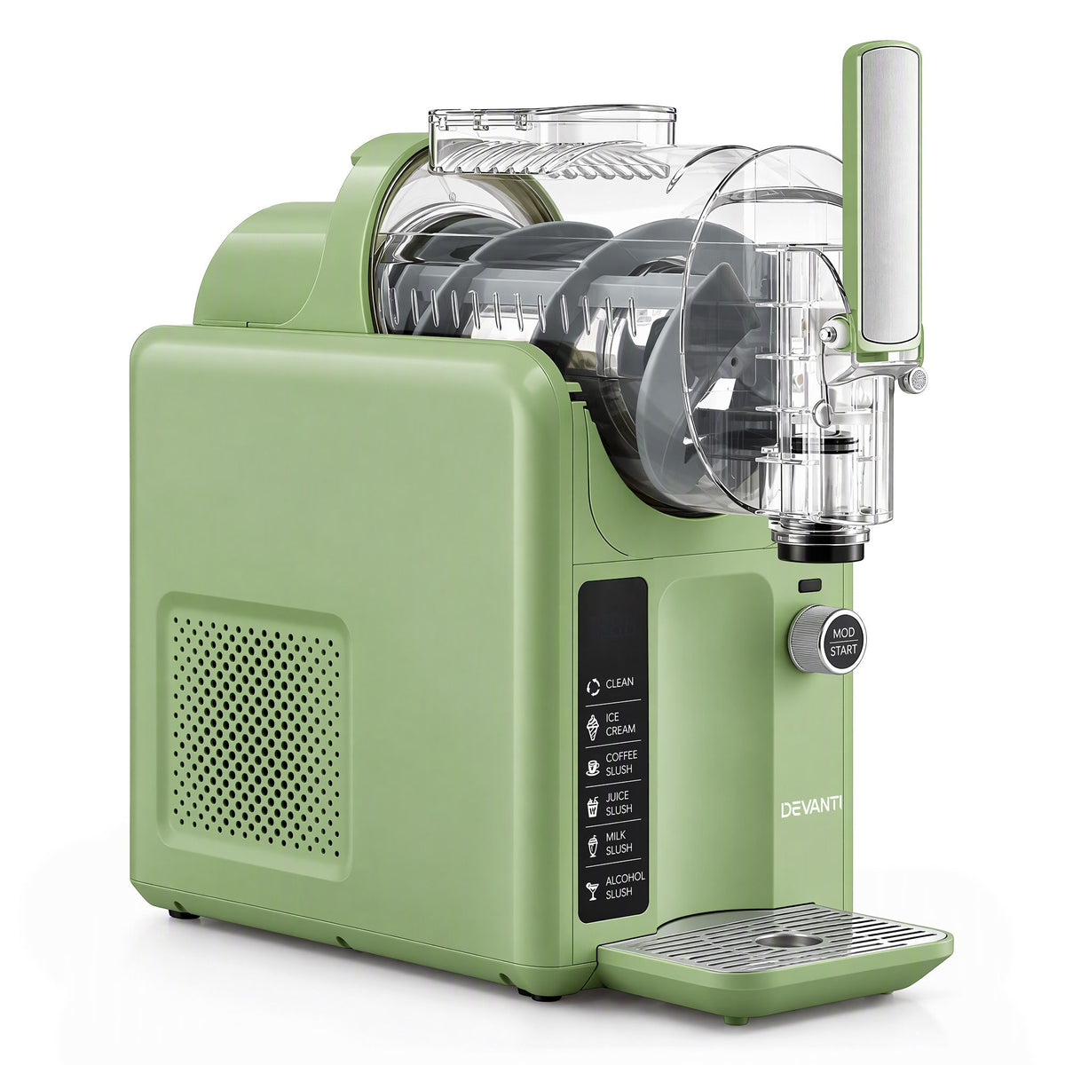 Devanti 5-in-1 Slushie & Ice Cream Maker, 2L - Sage Green