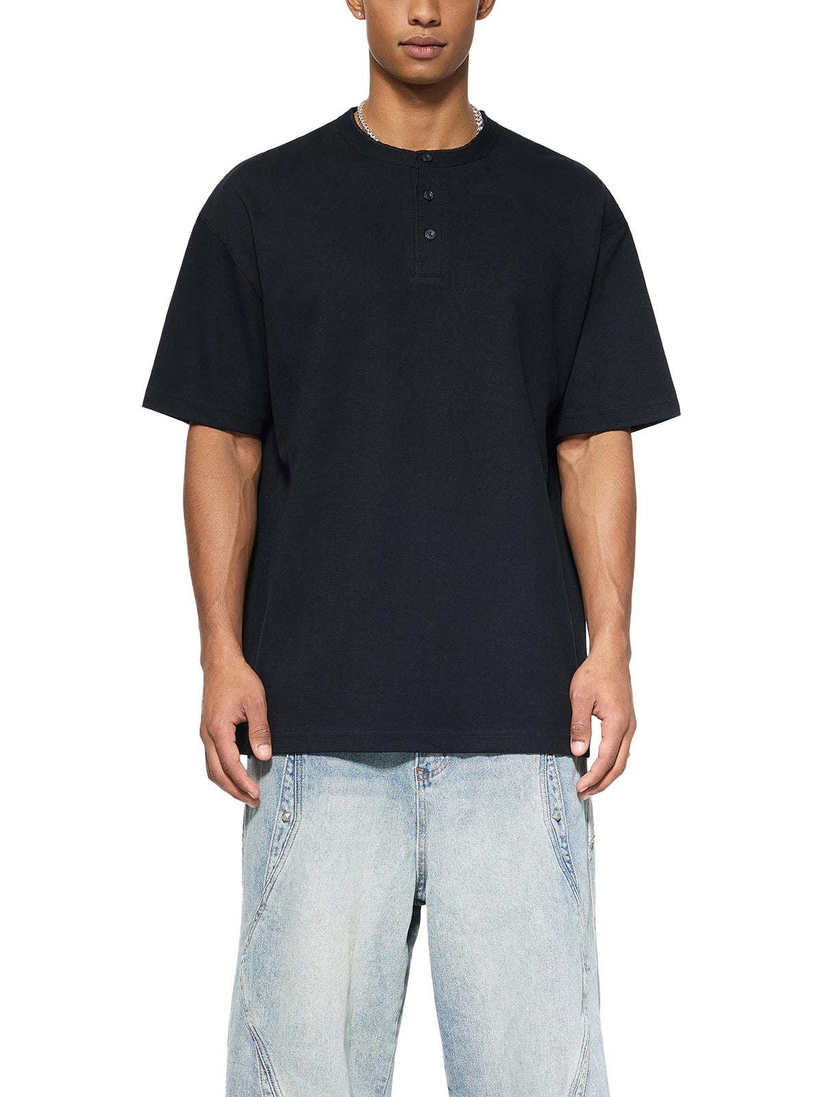 Short Sleeve Henley Shirt gallery image 3
