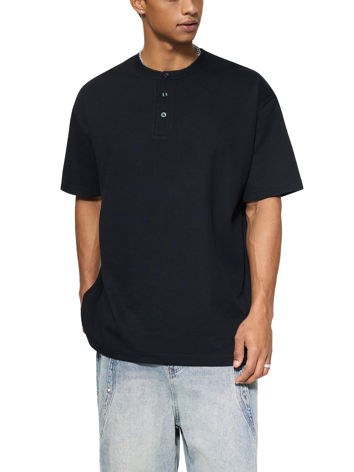 Short Sleeve Henley Shirt gallery image 5