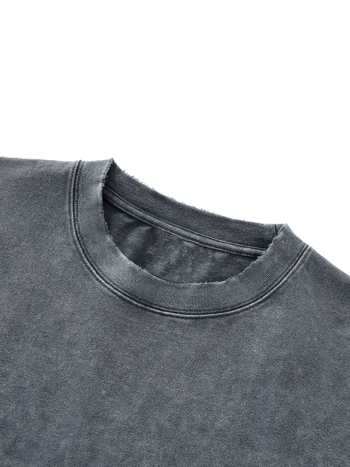 Snow Wash Raw-Hem Boxy T-Shirt – additional product view 14