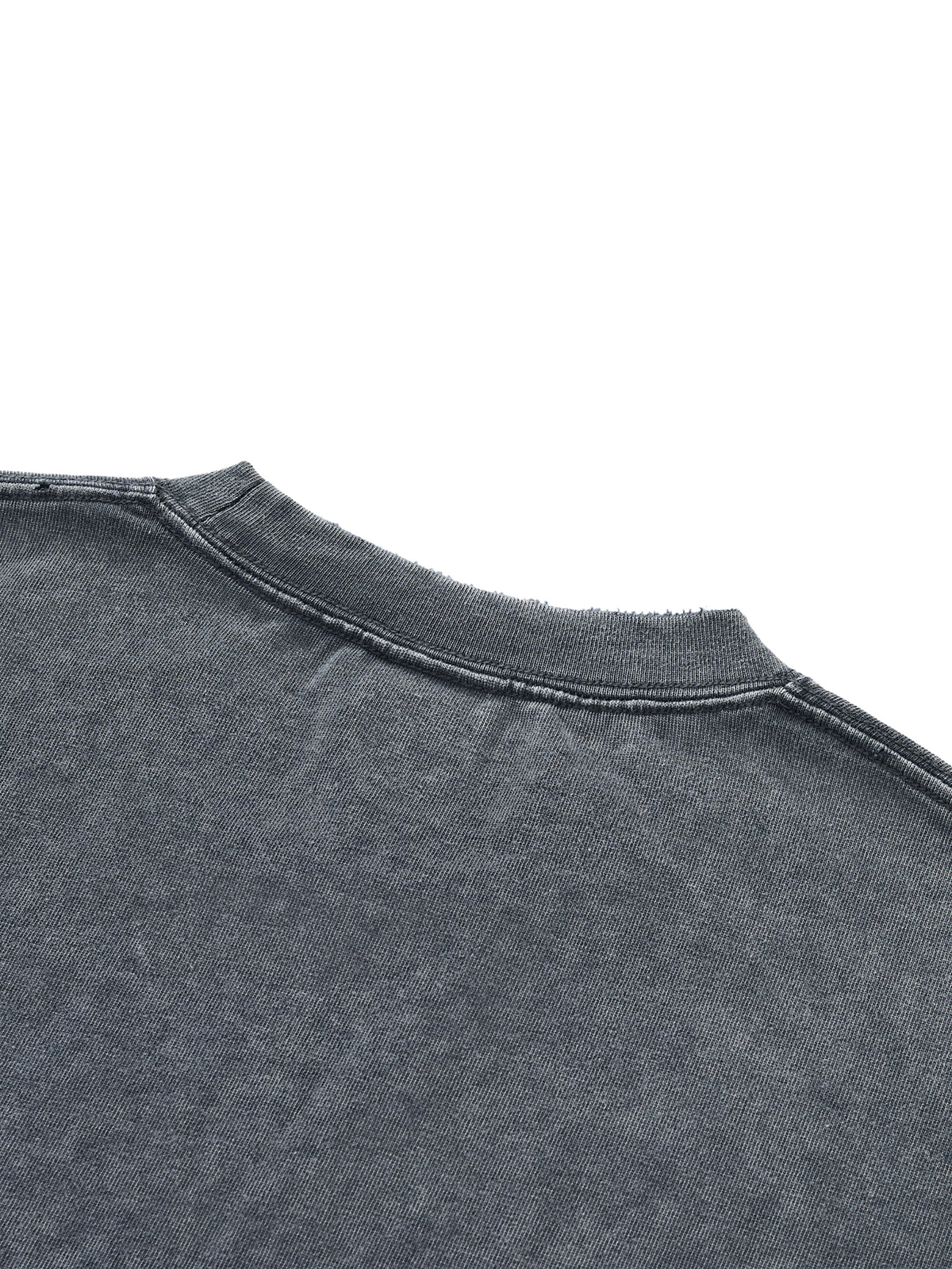 Snow Wash Raw-Hem Boxy T-Shirt – additional product view 17