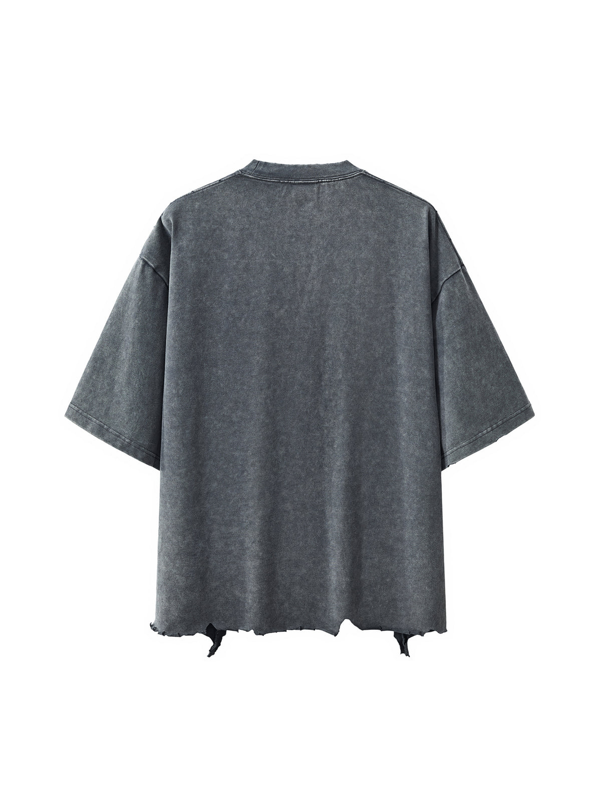 Snow Wash Raw-Hem Boxy T-Shirt – additional product view 11