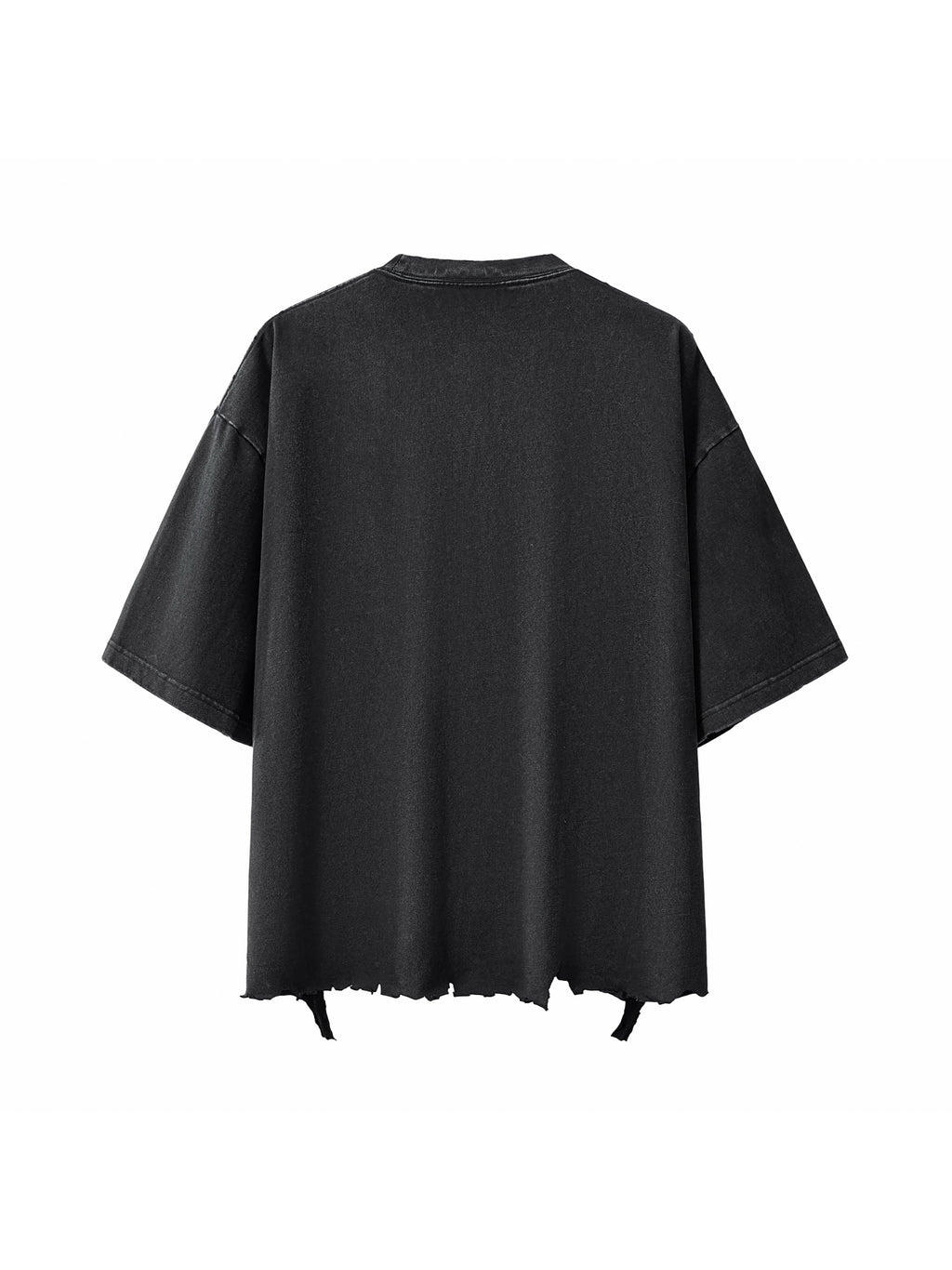 Snow Wash Raw-Hem Boxy T-Shirt – additional product view 13